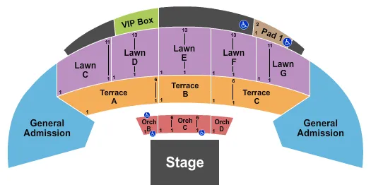 ENDSTAGE RESERVED Seating Map Seating Chart