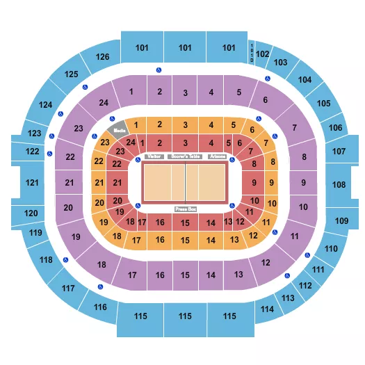 VOLLEYBALL Seating Map Seating Chart