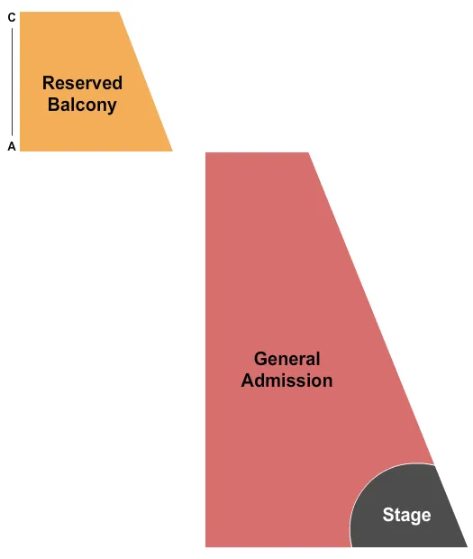 END STAGE GA Seating Map Seating Chart