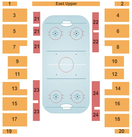 HOCKEY Seating Map Seating Chart