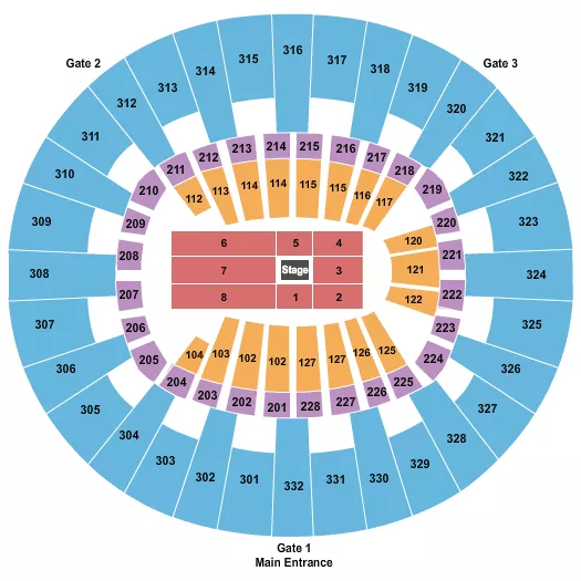 NATE BARGATZE Seating Map Seating Chart