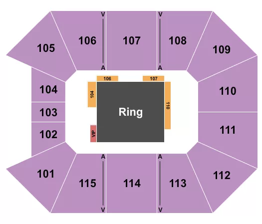 WRESTLING Seating Map Seating Chart