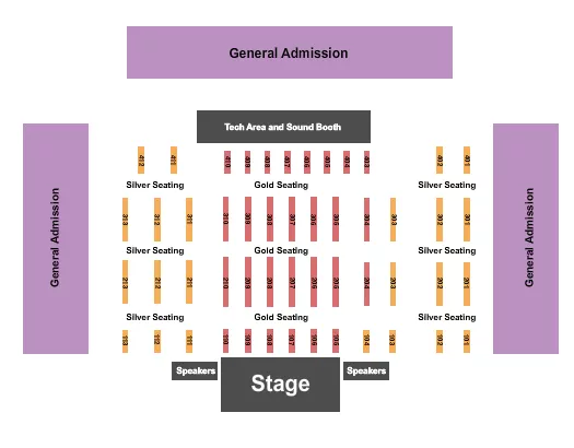 GA SILVER GOLD 2 Seating Map Seating Chart