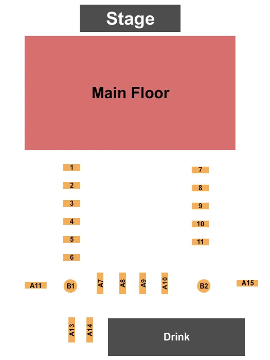 ENDSTAGE GA FLOOR Seating Map Seating Chart