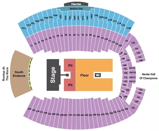JANELLE MONAE Seating Map Seating Chart