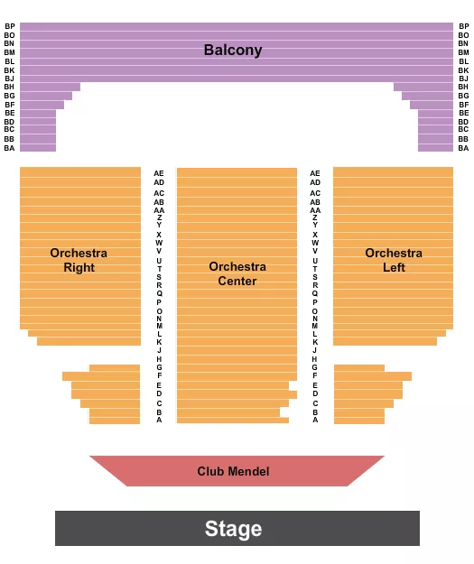 ENDSTAGE 2 Seating Map Seating Chart