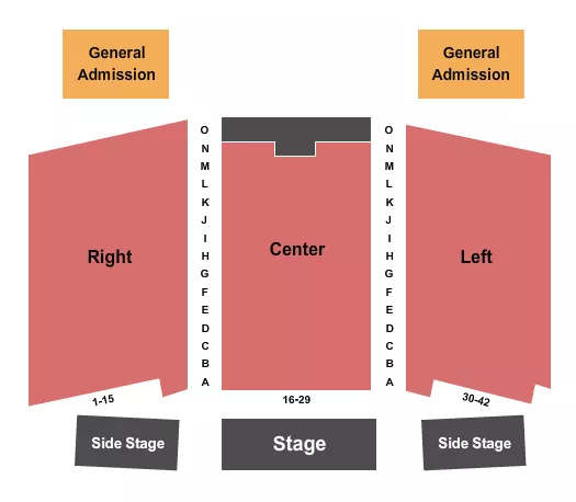 ENDSTAGE Seating Map Seating Chart