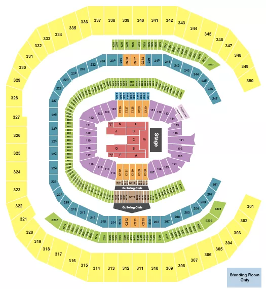 MERCEDES BENZ STADIUM CHRIS STAPLETON Seating Map Seating Chart