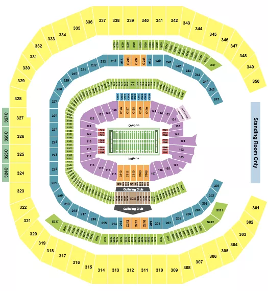 MERCEDES BENZ STADIUM FOOTBALL PEACHBOWL Seating Map Seating Chart