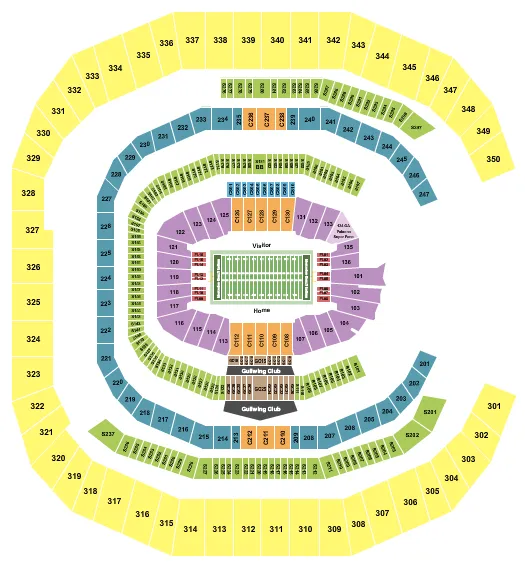 MERCEDES BENZ STADIUM FOOTBALL Seating Map Seating Chart