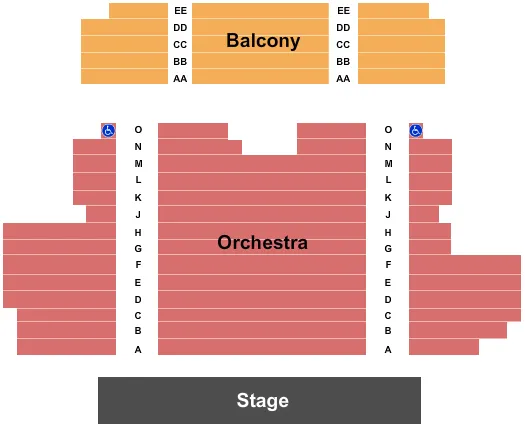 END STAGE Seating Map Seating Chart