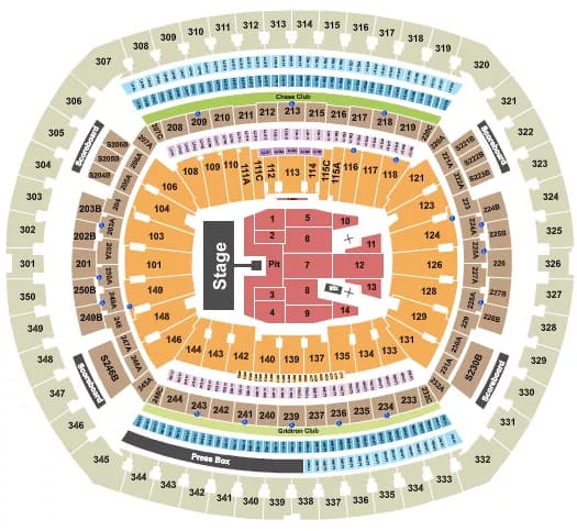 AC DC Seating Map Seating Chart