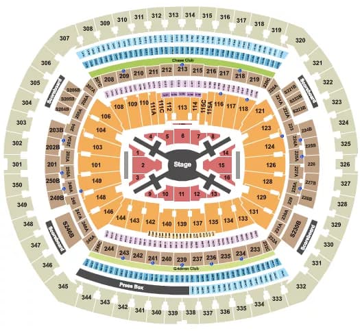 BTS Seating Map Seating Chart