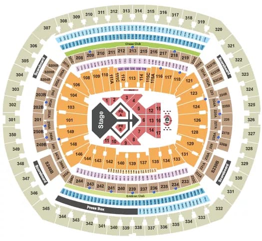 USHER Seating Map Seating Chart