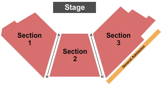 ENDSTAGE NO TABLES Seating Map Seating Chart