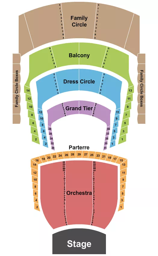 ENDSTAGE 2 Seating Map Seating Chart