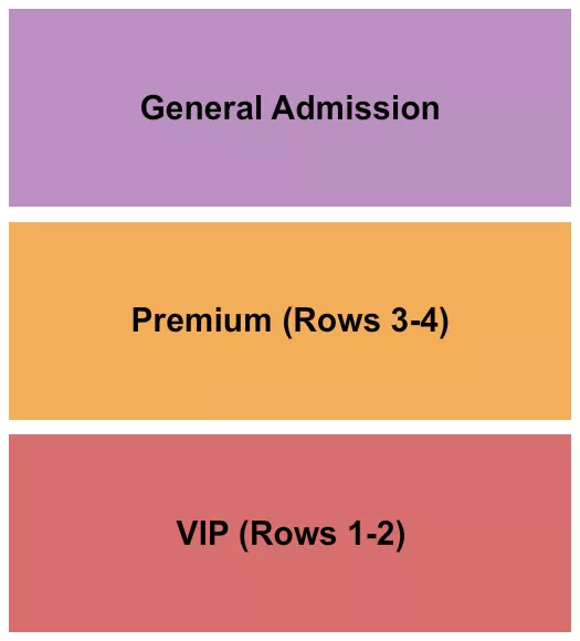 VIP PREMIUM GA Seating Map Seating Chart