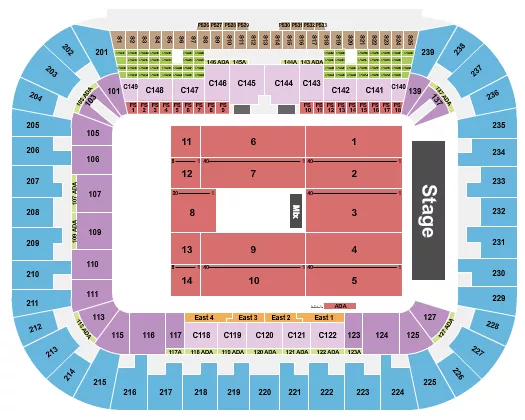 CONCERT Seating Map Seating Chart