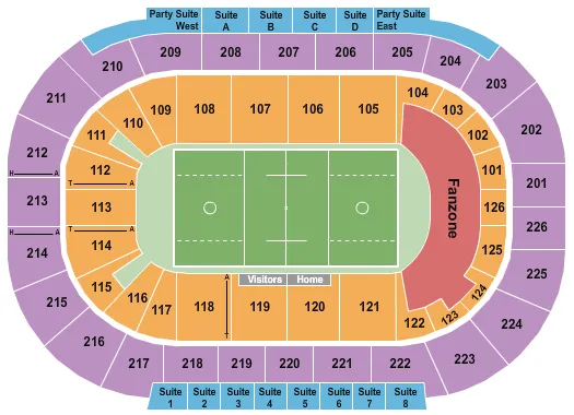 LACROSSE Seating Map Seating Chart