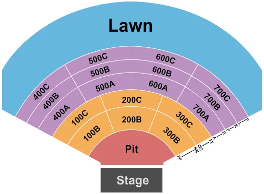 ENDSTAGE PIT Seating Map Seating Chart