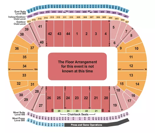 GENERIC FLOOR Seating Map Seating Chart