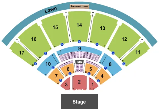 ENDSTAGE 2 Seating Map Seating Chart