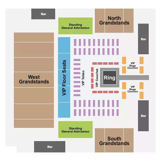 BOXING Seating Map Seating Chart