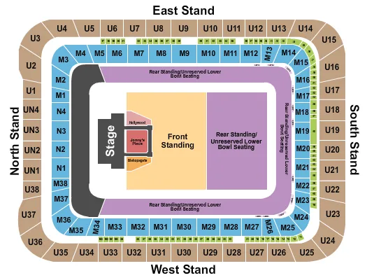 HARRY STYLES Seating Map Seating Chart