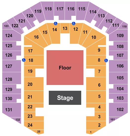 ENDSTAGE 2 Seating Map Seating Chart