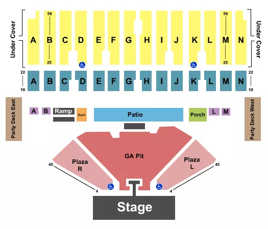 ENDSTAGE GA PIT Seating Map Seating Chart