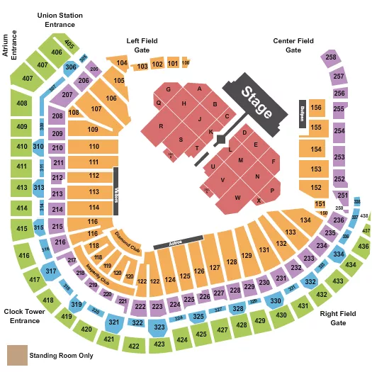 FUERZA REGIDA Seating Map Seating Chart