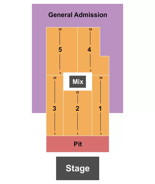 CRAWFISH FESTIVAL Seating Map Seating Chart
