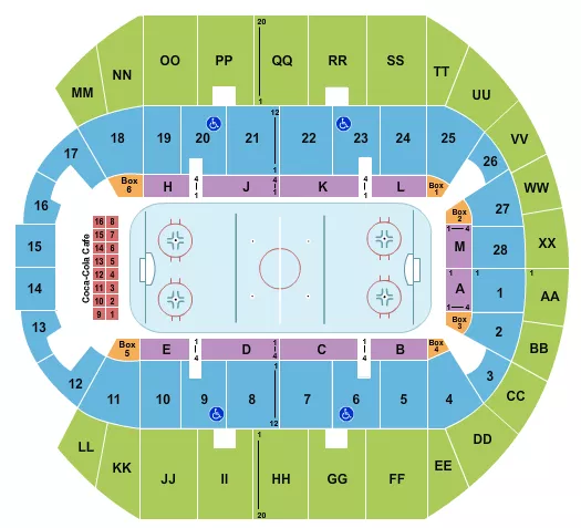HOCKEY 2 Seating Map Seating Chart
