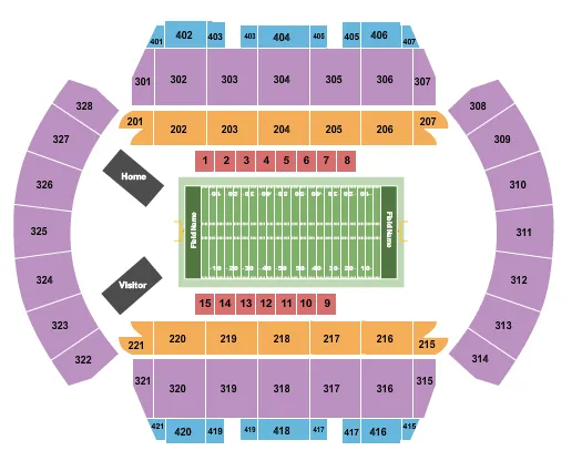 FOOTBALL 2 Seating Map Seating Chart