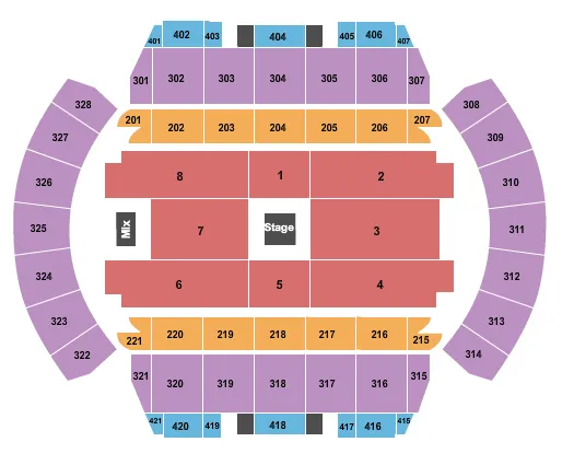 IN REAL LIFE COMEDY TOUR Seating Map Seating Chart