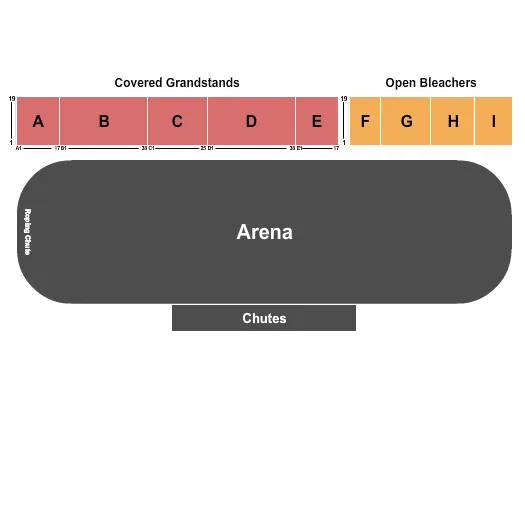 GRANDSTANDS BLEACHERS Seating Map Seating Chart