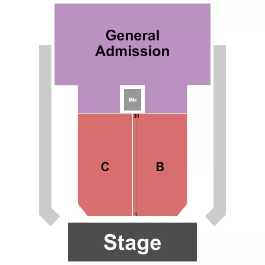 ENDSTAGE GA Seating Map Seating Chart