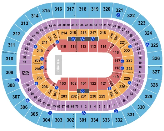 RODEO 2 Seating Map Seating Chart