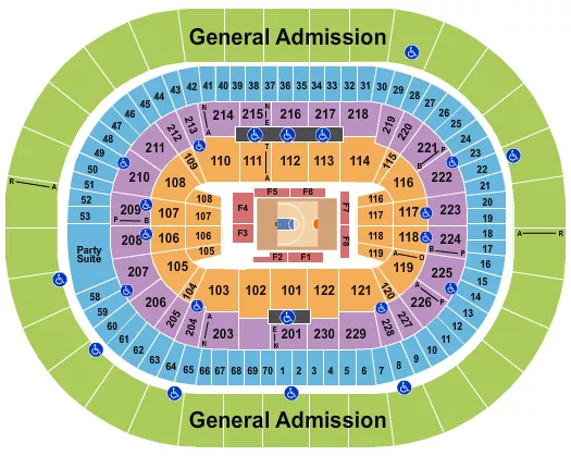 BASKETBALL BIG3 Seating Map Seating Chart
