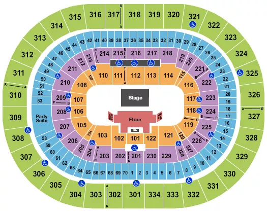 THEATER OF THE CLOUDS 4 Seating Map Seating Chart