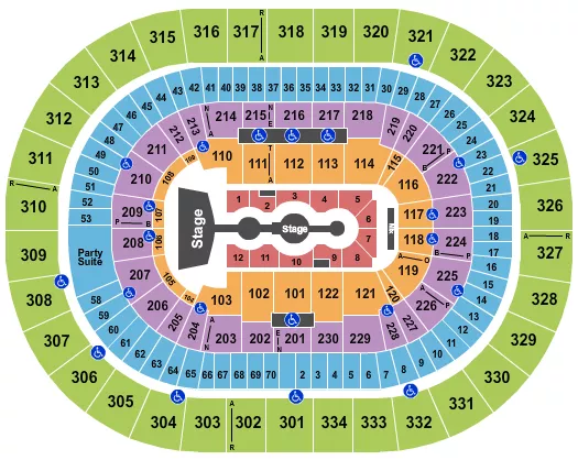 GRACIE ABRAMS 2 Seating Map Seating Chart