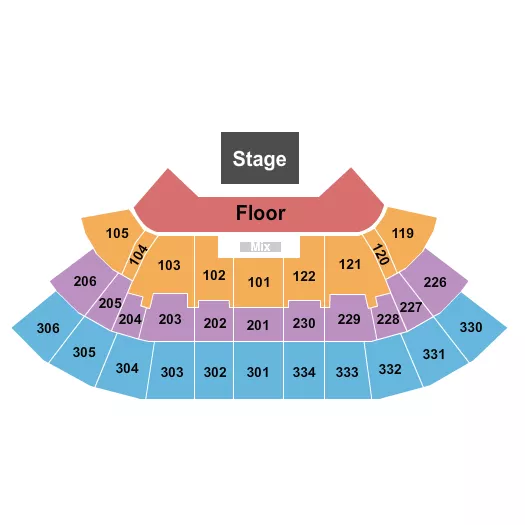 THEATER OF THE CLOUDS 3 Seating Map Seating Chart