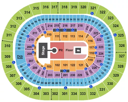WEEZER Seating Map Seating Chart