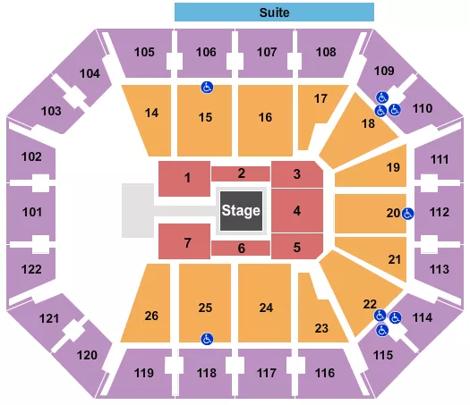 MOHEGAN SUN ARENA CT CIRQUE DREAMS Seating Map Seating Chart