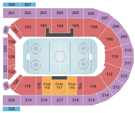 HOCKEY Seating Map Seating Chart