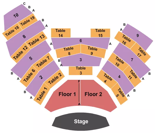 ENDSTAGE 3 Seating Map Seating Chart