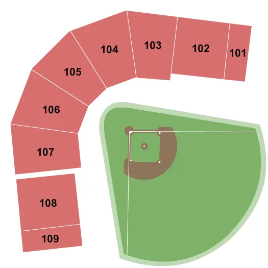 BASEBALL Seating Map Seating Chart