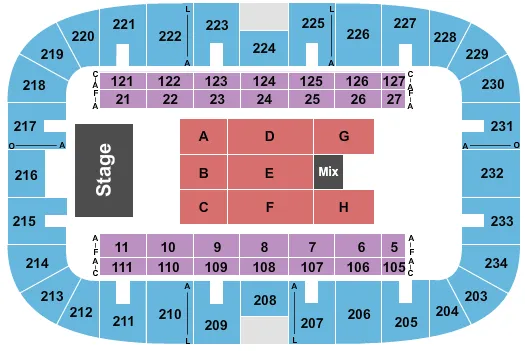 AN EVENT OF PRAISE Seating Map Seating Chart