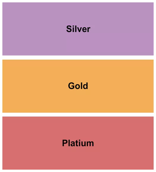 PLATINUM GOLD SILVER Seating Map Seating Chart