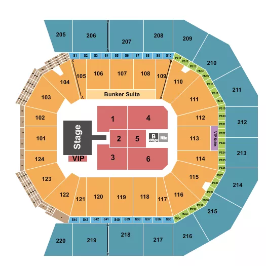 ICE CUBE Seating Map Seating Chart